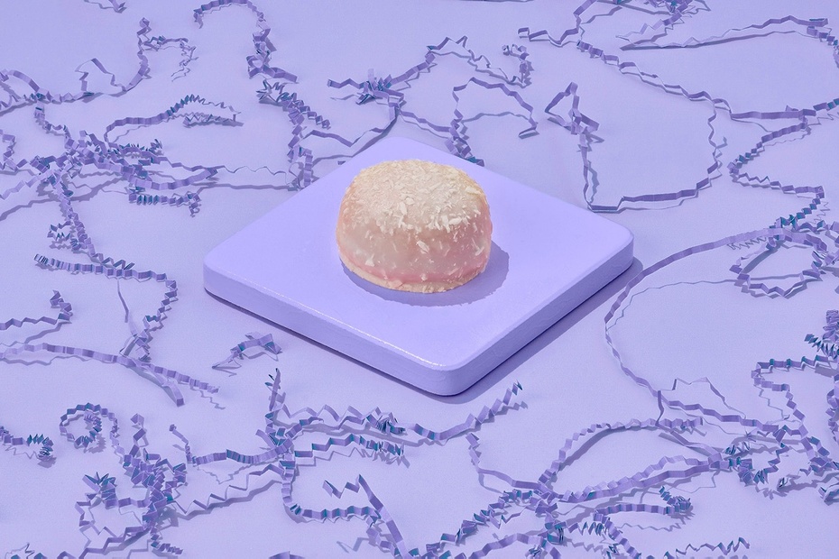 Миндальный берлинер с кокосом Миндальный берлинер с кокосом - Достаевский