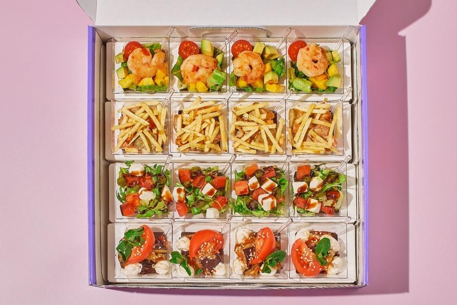 Бокс Мини-салаты ассорти - Достаевский