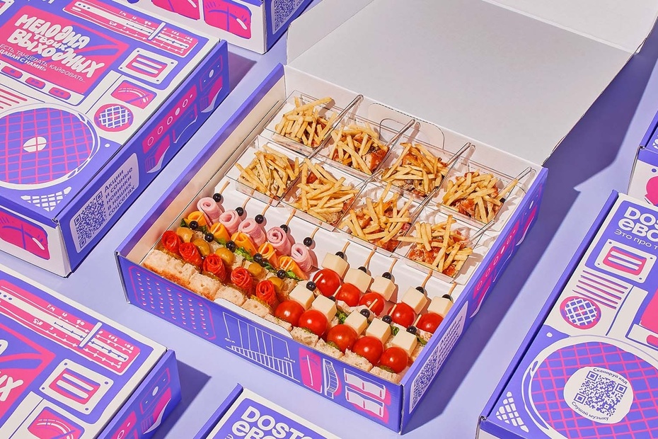 Бокс Мини-салаты и канапе ассорти - Достаевский