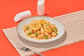 Ньокки с креветками в пряном соусе