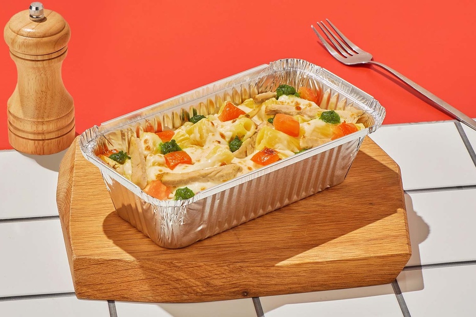 Паста из печи с курицей песто - Достаевский