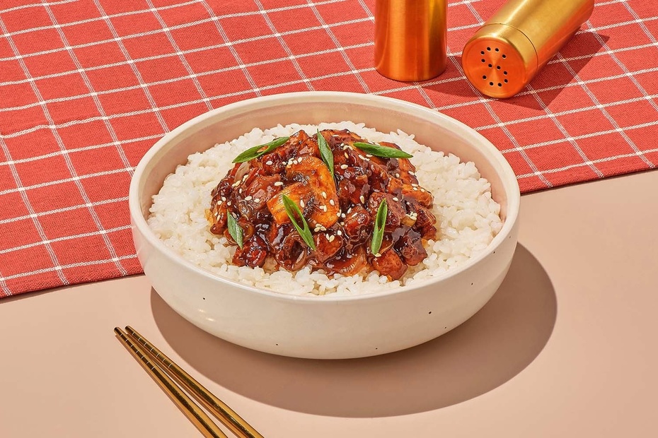 Свинина «Блэк Пеппер» с рисом - Достаевский