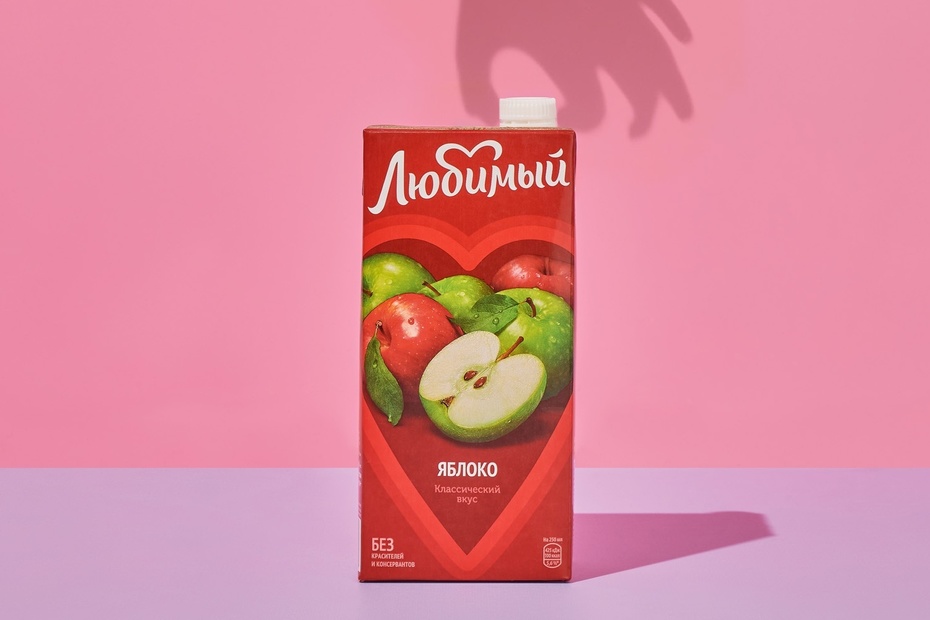 Напиток Любимый яблоко, 0,95 л - Достаевский