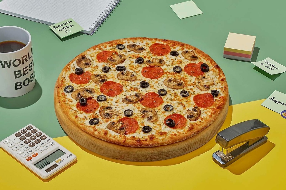 Пицца «Альфредо» на тонком тесте 30 см Пицца «Альфредо» на тонком тесте 30 см - Достаевский