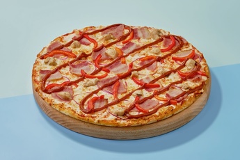 Пицца «Барбекю» на тонком тесте 30 см