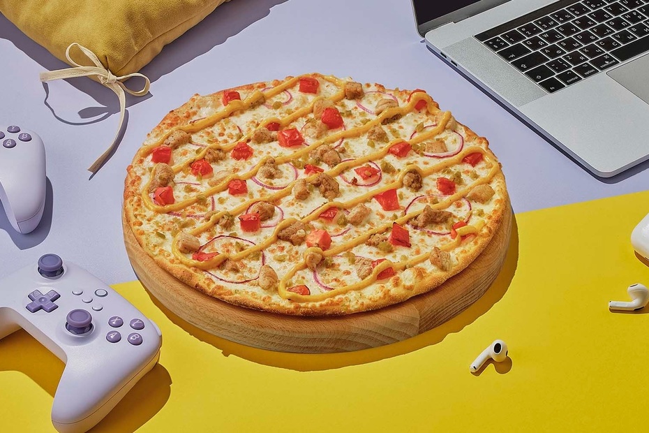 Пицца «Чикен Чиз» на тонком тесте 30 см Пицца «Чикен Чиз» на тонком тесте 30 см - Достаевский