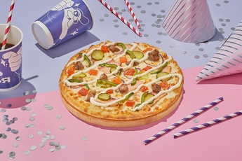 Пицца «Деревенская с мясом» 24 см