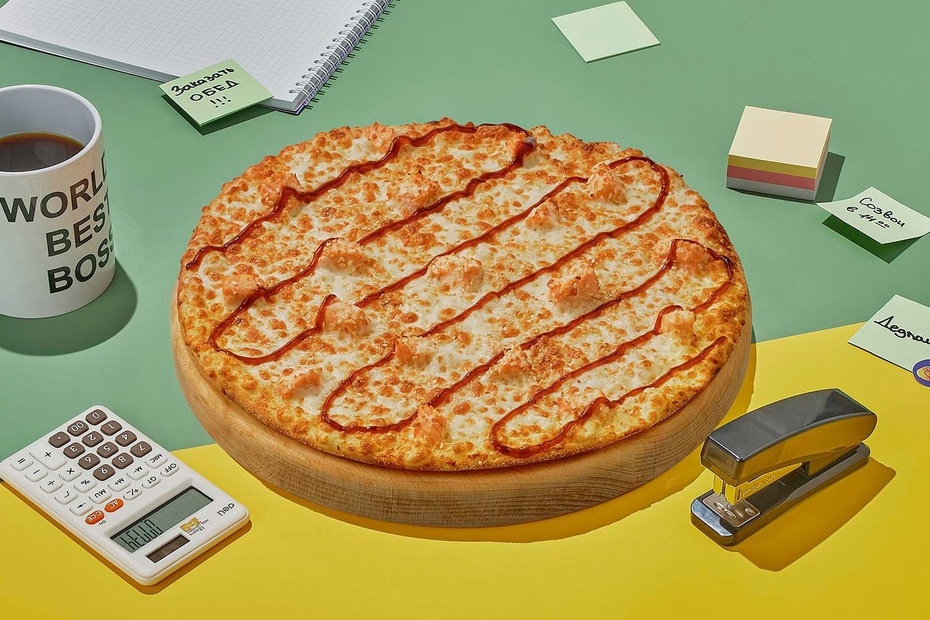 Пицца «Филадельфия» на тонком тесте 30 см - Достаевский