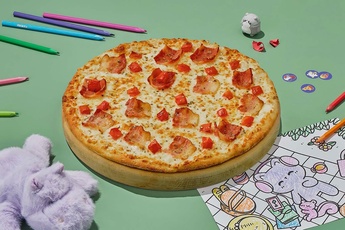 Пицца «Карбонара» на тонком тесте 30 см