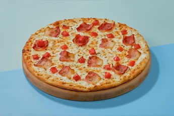 Пицца «Карбонара» на тонком тесте 30 см