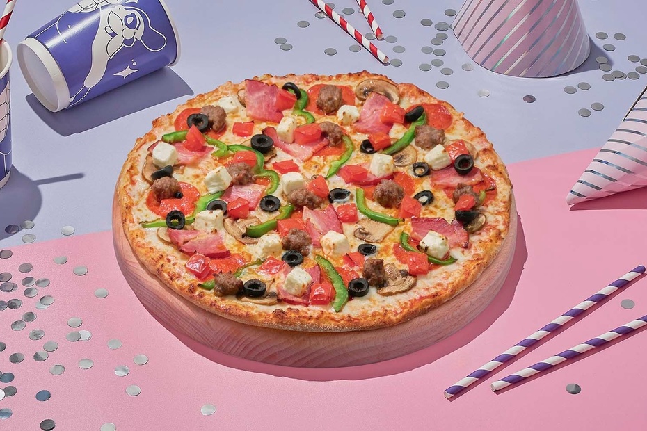 Пицца «От шефа» на тонком тесте 30 см - Достаевский