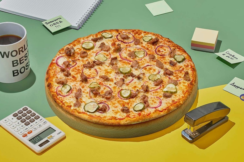 Пицца «Шашлычная» на тонком тесте Пицца «Шашлычная» на тонком тесте - Достаевский