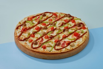 Пицца «Суприм-барбекю» 30 см на тонком тесте