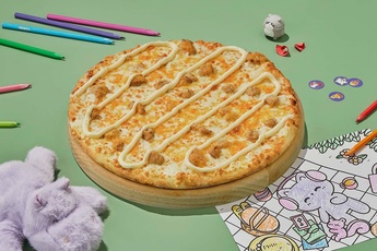 Пицца «Сырный цыпленок» на тонком тесте 30 см