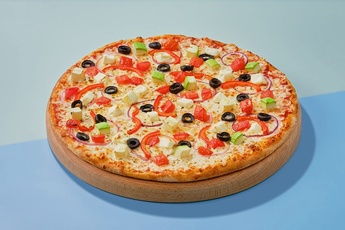 Пицца «Вегетарианская» на тонком тесте 30 см