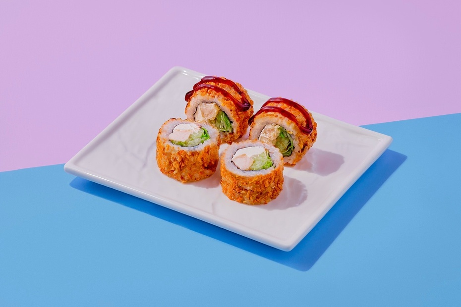 Ролл «Айсберг» с куриными стрипсами 1/2 Ролл «Айсберг» с куриными стрипсами 1/2 - Достаевский