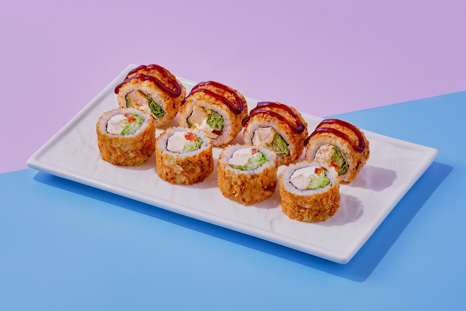 Ролл «Айсберг» с куриными стрипсами Ролл «Айсберг» с куриными стрипсами - Достаевский