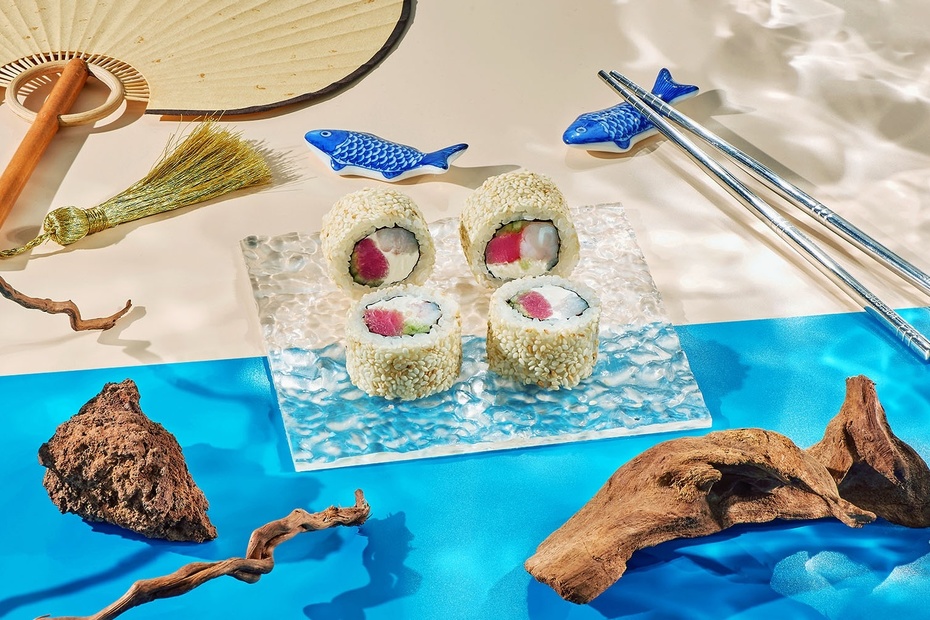 Ролл с тунцом и креветкой 1/2 - Достаевский