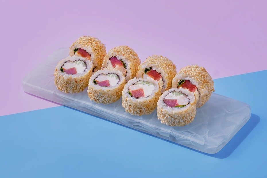 Ролл с тунцом и креветкой - Достаевский