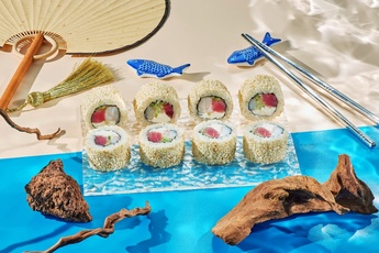 Ролл с тунцом и креветкой