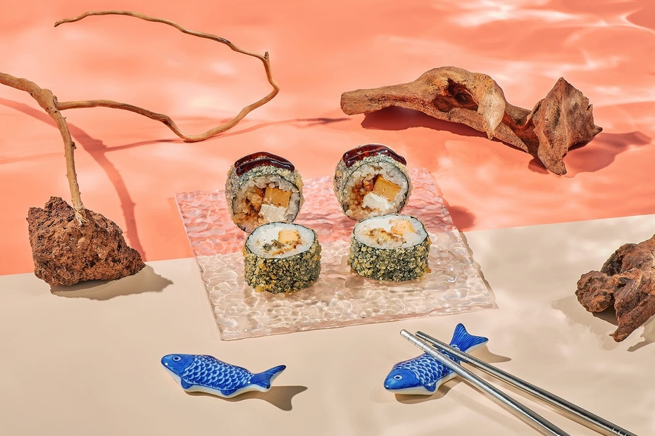 Темпурный ролл с угрем 1/2 Темпурный ролл с угрем 1/2 - Достаевский