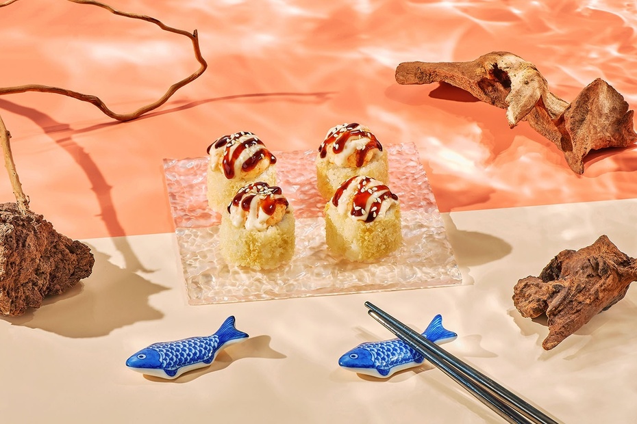 Запеченный ролл «Лосось и Креветка» 1/2 - Достаевский