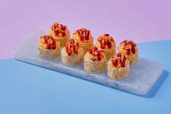 Запеченный ролл с курицей