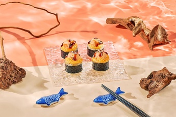 Запеченный ролл с лососем 1/2