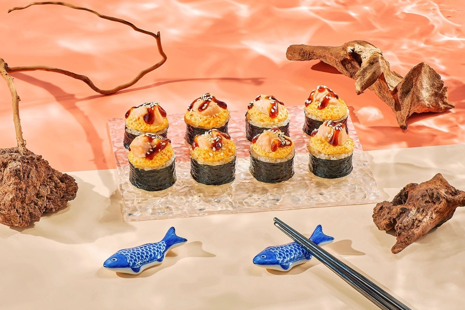 Запеченный ролл с лососем - Достаевский