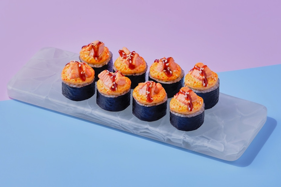 Запеченный ролл с лососем - Достаевский