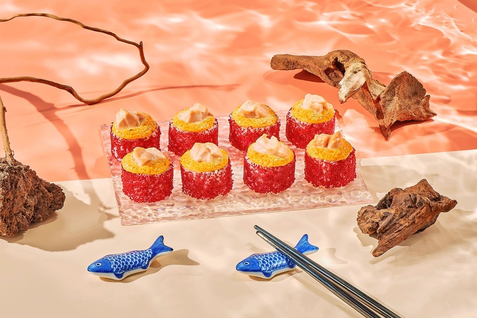 Запеченный ролл с острым лососем - Достаевский