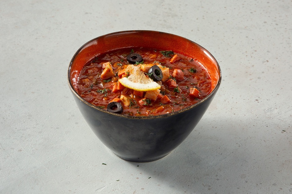 Солянка мясная со сметаной Солянка мясная со сметаной - Достаевский