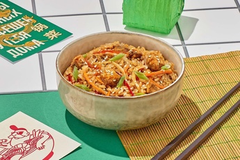 Рис с курицей терияки