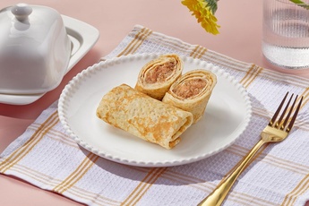 Блинчики с мраморной говядиной